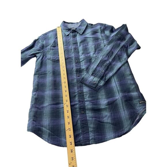 Hudson Men’s Santana Long Sleeves Button Up Plaid Flannel Shirt Small New - Picture 4 of 12